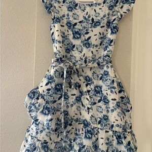Us Angels Blue Floral Dress